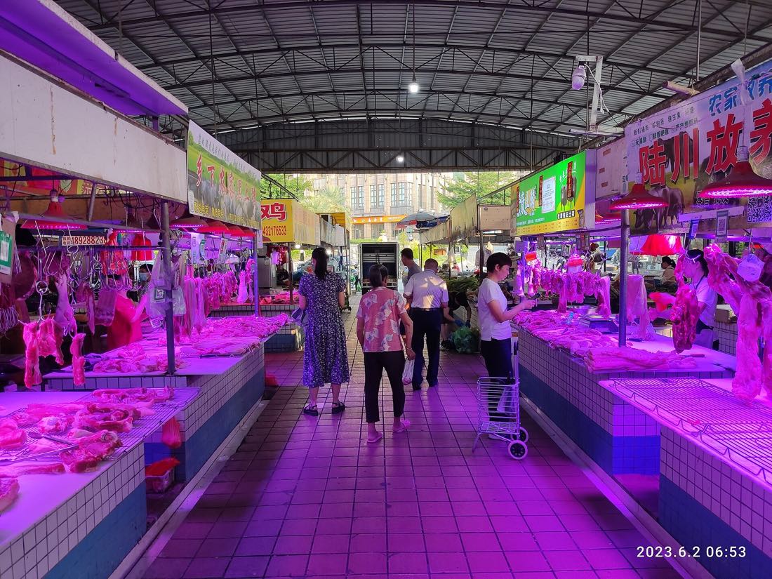 A food market in Guangzhou, Guangdong