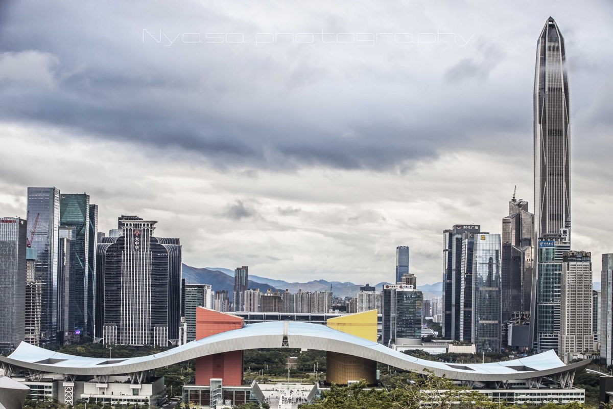 The Shenzhen skyline in Guangdong